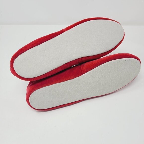 Victoria's Secret | Vintage Red Lounge or House Velour Slippers (Size 5/6) - Picture 12 of 12